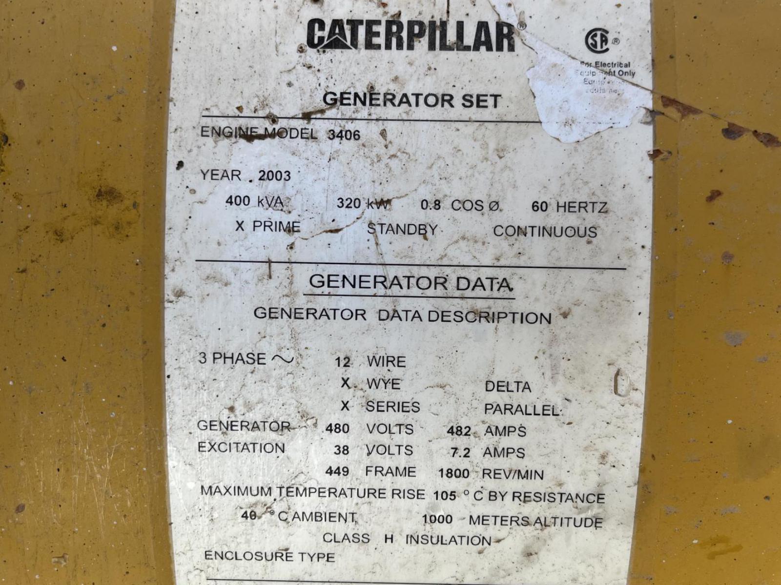 PLANTA DE LUZ CATERPILLAR SR4B